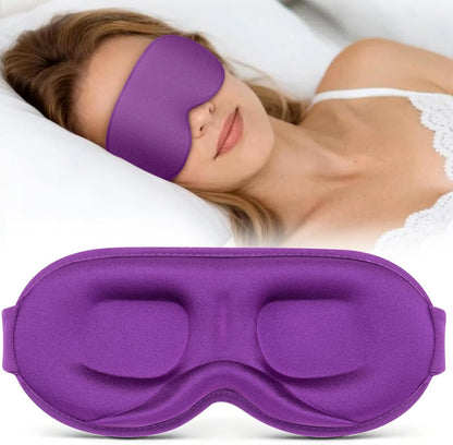 Vynix® Sleep Mask for Men Women - 100% Blackout Eye Masks for Sleep - 3D Soft Sleeping Mask for Side Sleepers - Zero Pressure Lash Extensions Eye Cover Shade for Airplane Travel Essentials, Black