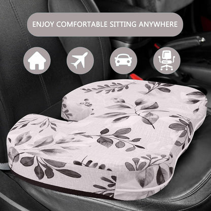 Tailbone Pain Relief Cushion, Memory Foam Seat Cushion for Coccyx Sciatica Pain Pressure Relief Office Desk Chair