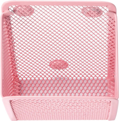 Magnetic Pencil Holder,Mesh Stainless Steel Pen Basket, Metal Writing Utensil Storage Organizer for Whiteboard,Blackboard,Kitchen, Locker, Home, or Office | Metal Writing Utensil Storage Organizer for Whiteboard,Blackboard,Kitchen, Locker, Home, or Office