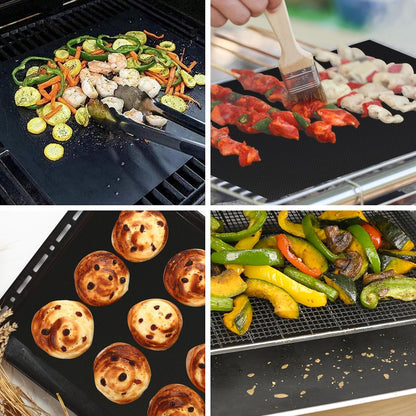 WMKGG Silicone Air Fryer Liners, 2PCS Air Fryer Silicone Liners | Reusable Rectangular Non-Stick Basket Accessories for Ninja Foodi Dual DZ201/DZ401 8-10QT