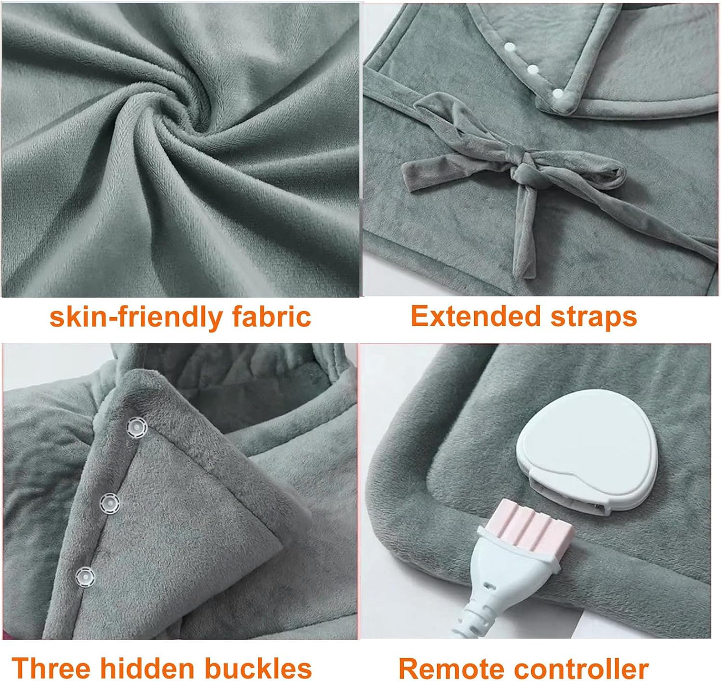 Heating Pad for Neck Shoulders Back Pain Relief, Mothers Day Gifts for Mom Dad Women Men Elderly, Electric Large Heat Pad with 6 Heat Settings 4 Timers, ETL Certified