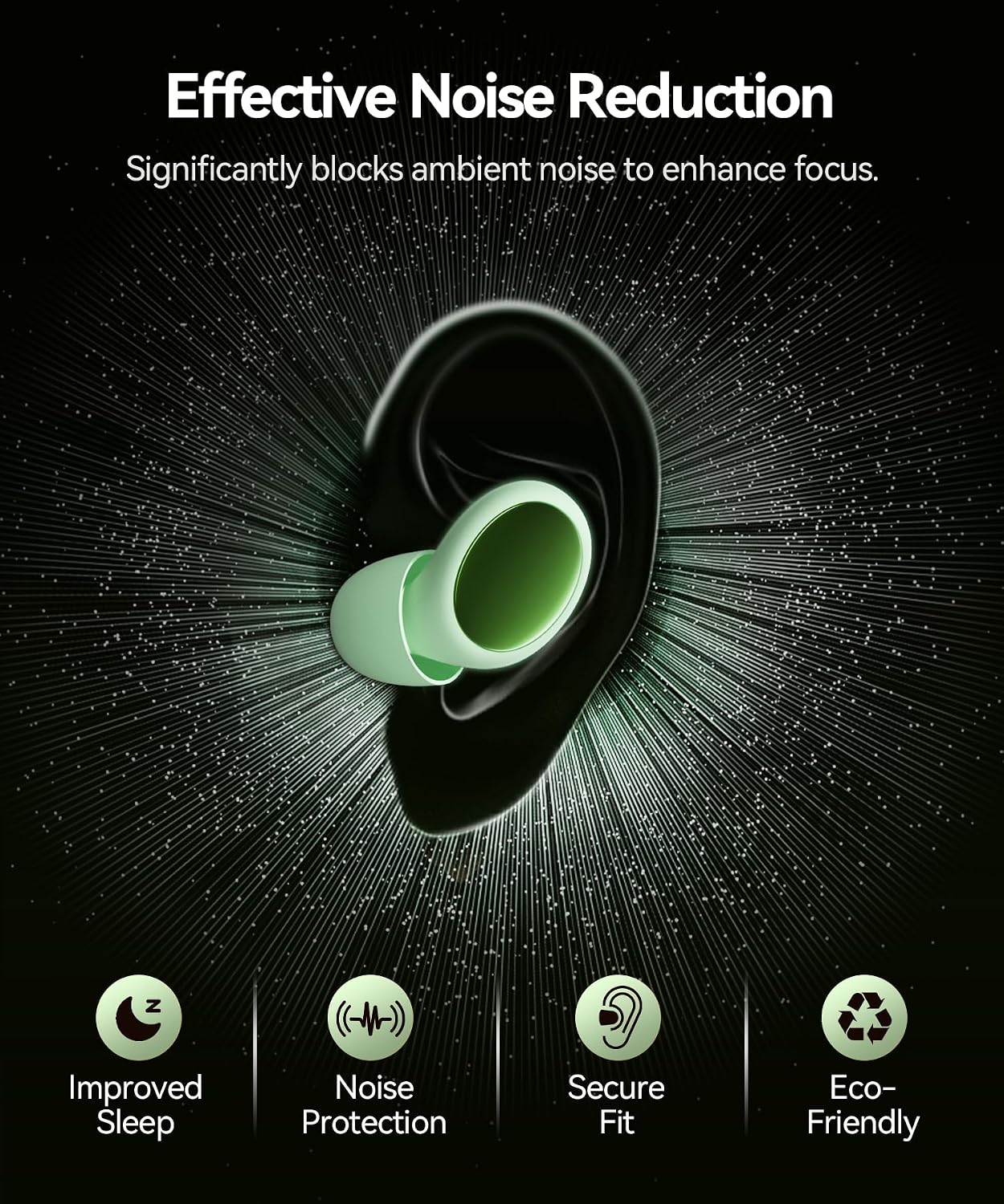 45dB Ear Plugs for Sleeping Noise Cancelling Ear Plugs for Noise Reduction & Snoring, Concerts, Earplugs for Sleep,Sider Sleepers Airplane, Silicone Earplugs Reusable Concert Ear Plug
