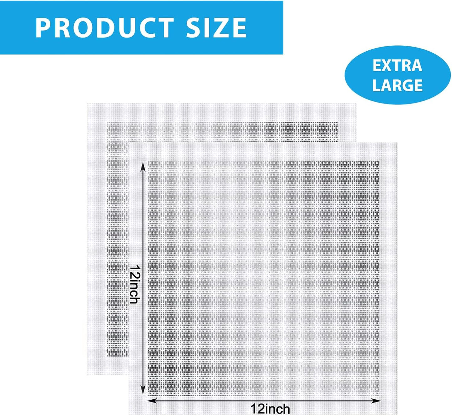 4-Pack 12x12 Inch Drywall Repair Patch Kit, Self-Adhesive Mesh with Aluminum Panels, Heavy-Duty Wall and Ceiling Hole Patch for Large Repairs