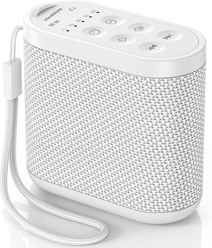 Portable Travel Sound Machine White Noise Machine for Sleeping : Super Long-Lasting & Rechargeable Battery, Headphone Jack, 21 Sounds, Noise Canceling for Office Privacy, Home, Adults, Baby, Gift