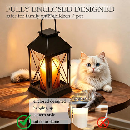 Candle Warmer Lamp with Timer, Farmhouse Rustic Lantern