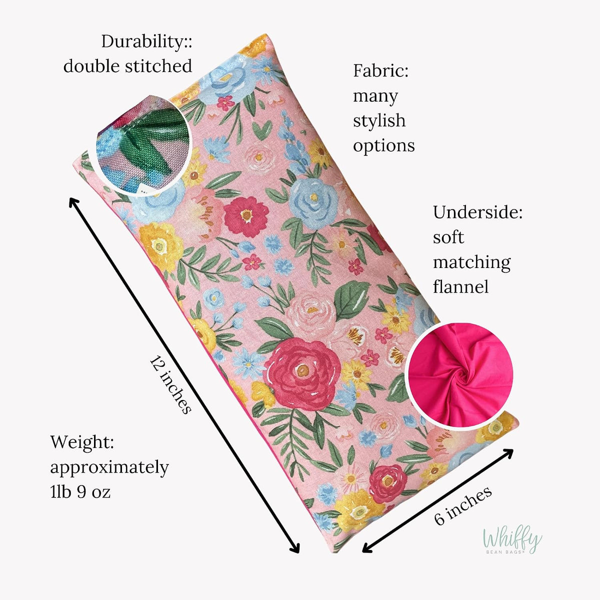 Large Microwave Heating Pad with Flax Seed, Scented or Unscented, Good for Back Pain or Cramps, Moist Heat Therapy or Ice Pack, Microwavable Bean Bag, 6" x 12" (Red and Black, Lavender & Peppermint)