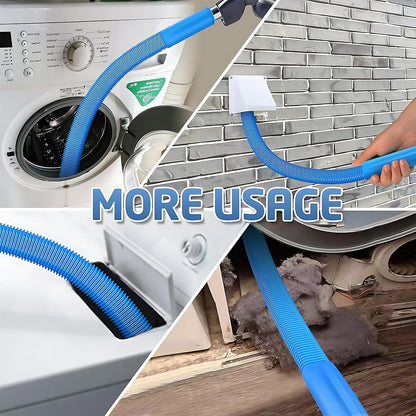 Upgraded Dryer Vent Cleaner: Universal Vacuum Hose Attachment Fits All Vacuums Cleaner, Deep Cleaning Tools for Clogged Ducts & Lint Removal