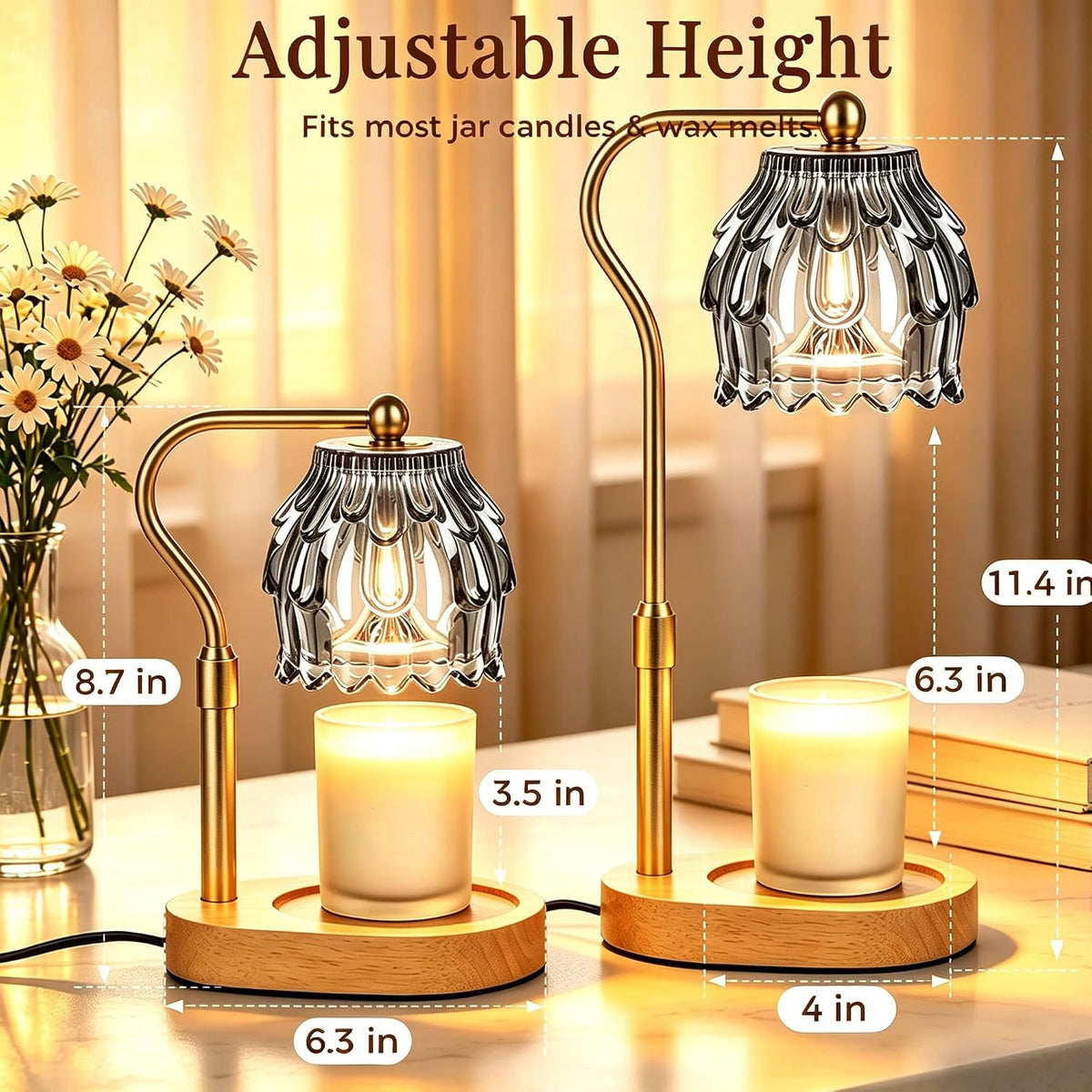 Candle Warmer Lamp with Timer & Dimmable New Home Gift Room Decor