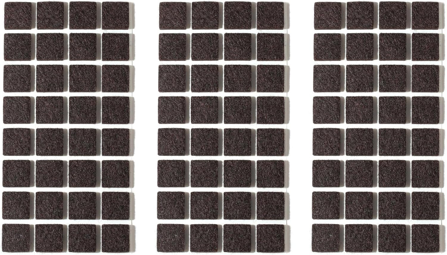 Felt Pads Small 3/8" Felt Pads for Cabinet Doors Bumpers, Cabinet Cushion Dots Felt Cabinet Door Stops, Self Adhesive Thick Bumper Pads to Protect Surfaces -Anti Scratch 234 Pcs Round Brown