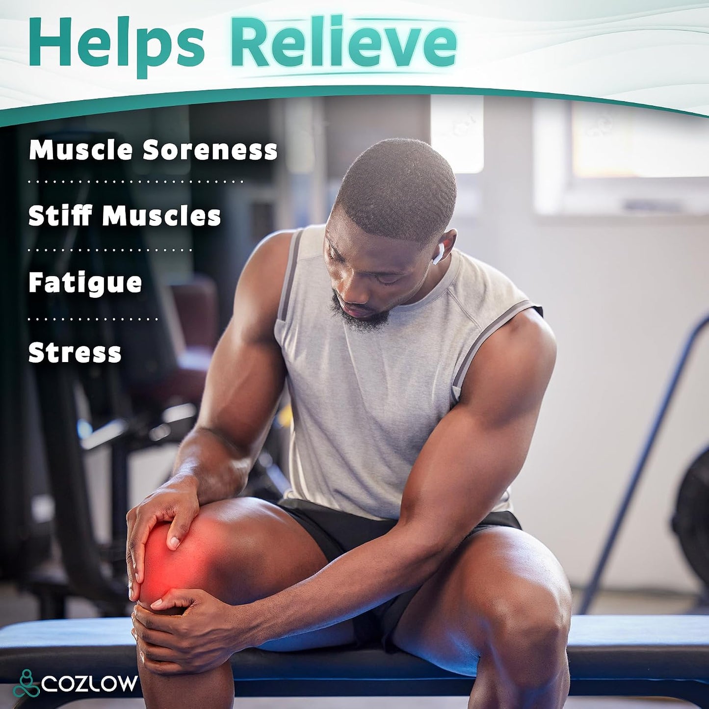 Handheld Lymphatic Drainage Massager - May Reduce Appearance of Cellulite | Cozlow manual massage tool w/ 7 rolling balls, helps support lymph system care, promotes healthy circulation & smoother skin