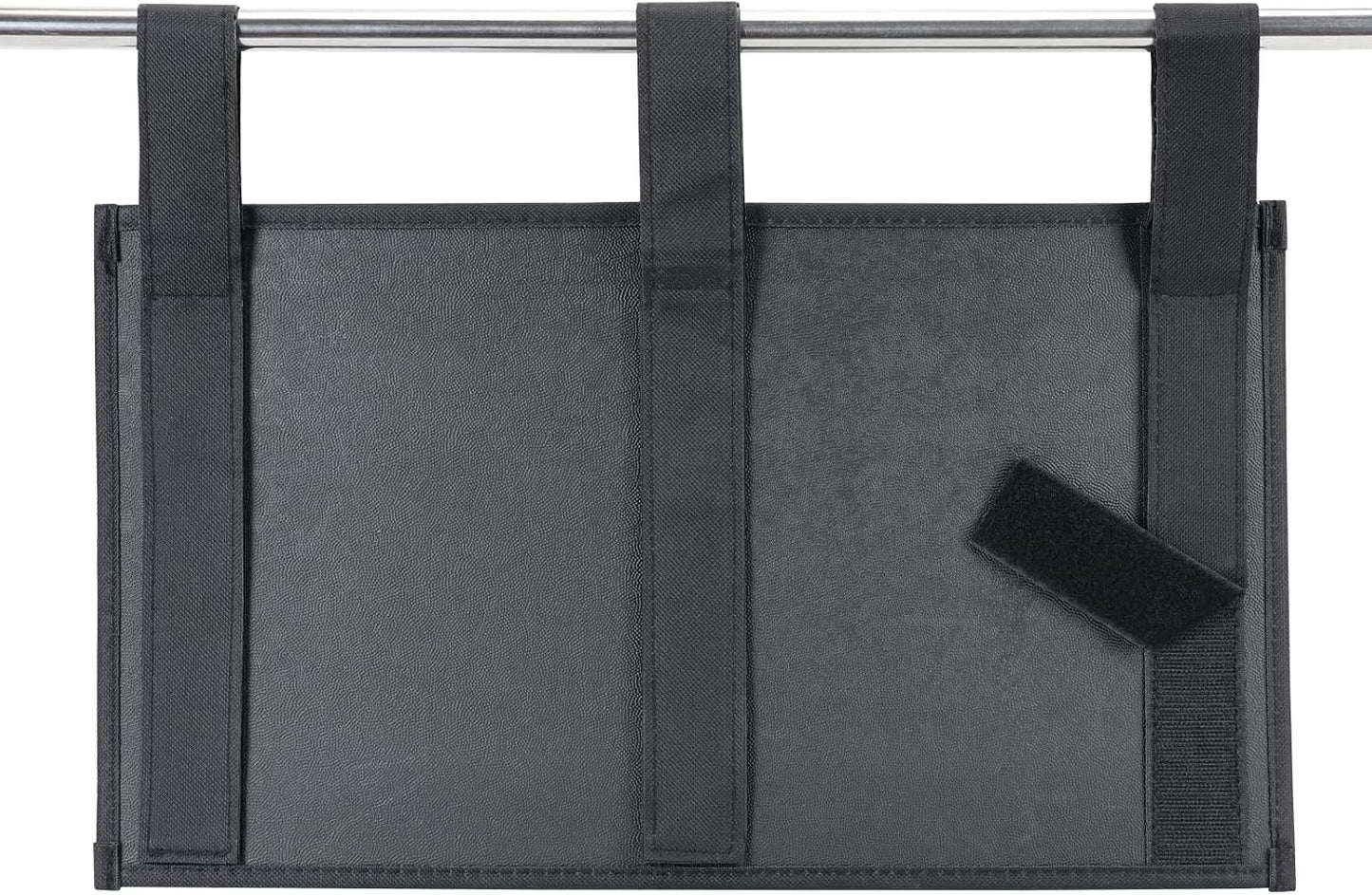 Zafit Hanging Bedside Caddy, Bedside Storage Organizer for Magazine, Phone, Remote control (Classic4 Pockets-Black)
