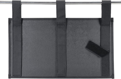 Zafit Hanging Bedside Caddy, Bedside Storage Organizer for Magazine, Phone, Remote control (Classic4 Pockets-Black)