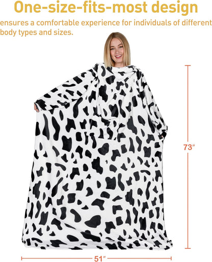 Catalonia Wearable Blanket with Sleeves for Women & Men, Fleece Wrap Throw | Cozy Sleeve Design for Hands-Free Comfort, Perfect for Reading, TV Time & Relaxing, Christmas & Birthday Gift