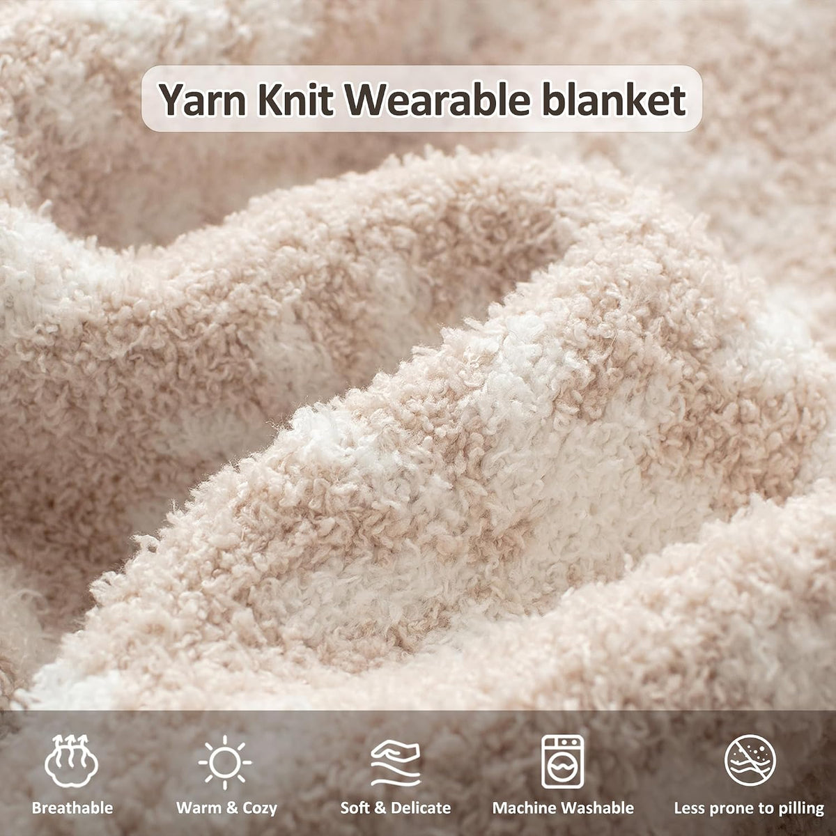 WDCOZY Wearable Blanket Hoodie Poncho Throw Comfy Soft Warm Cape Shawl Cozy Cloak Wrap Hooded with Sleeves For Women Adults