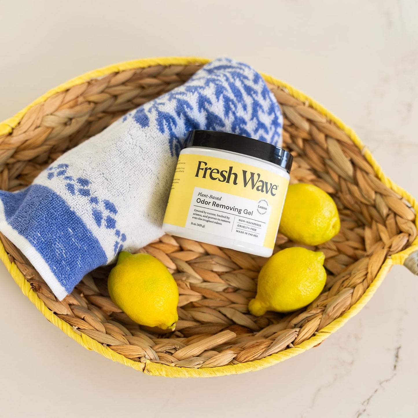 Fresh Wave Original Odor Eliminator Gel 3-Pk 7 oz - Air Freshener for Home | Plant-based essential oils. Lasts 15-30 days per jar. No plug-in needed. Pet-safe, closet and bathroom deoderizer.