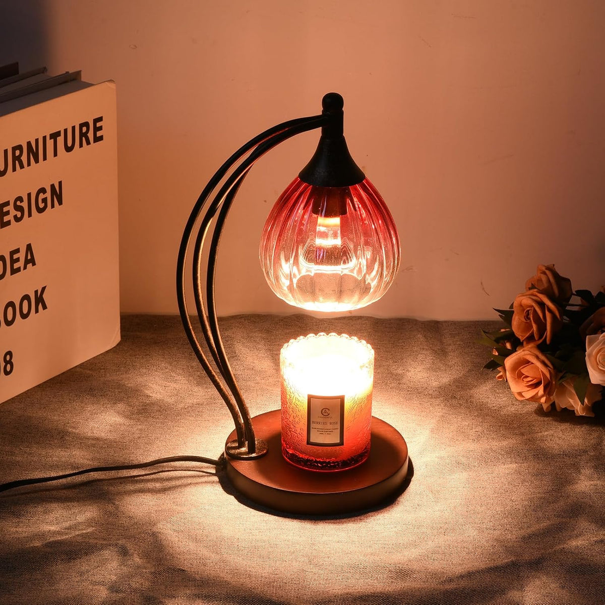 Candle Warmer Lamp with Timer and Dimmer - Electric Melter for Scented Jar Candles - Housewarming, New Home Decor