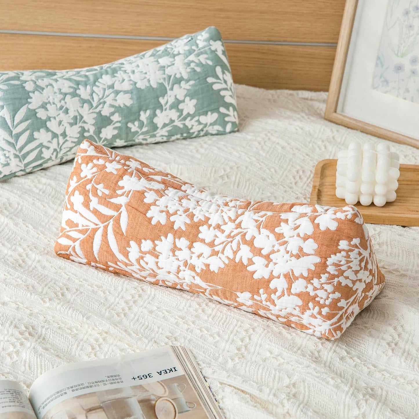 Buckwheat Neck Support Pillow Cervical Neck Cylinder Bolster Pillow,Buckwheat Hulls Adjustable Roll Pillow,Neck Pain Relief for Back and Side Sleepers Round Pillows for Lunch Break beige, 6*15 inch