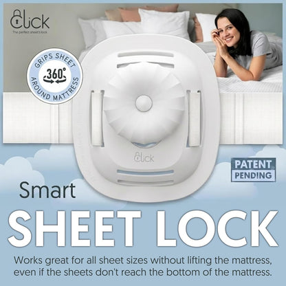 Click Bed Clips to Hold Sheets - Sheet Clips & Straps Keep Sheets in Place Firm & Tight on Single and Twin Bed, Heavy Duty Sheets Holders & Mattress Clips to Keep Sheets on Single & Twin Beds