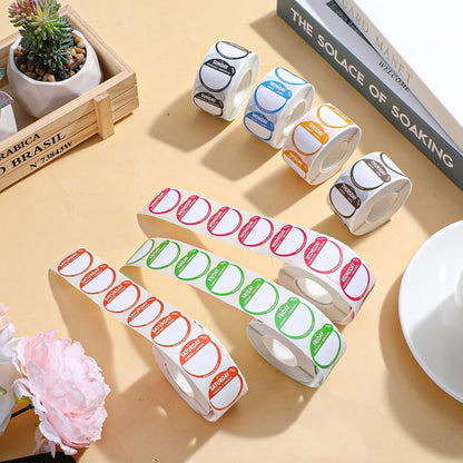 10,500 Pcs Day Dots Food Labels, Removable Date Stickers for Kitchen & Inventory, 21 Rolls Color-Coded Days of The Week Stickers for Containers & Meal Prep (1 Inch)