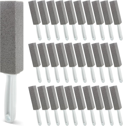 30pcs Pumice Stone for Toilet, Toilet Pumice Stone with Handle, Toilet Stone Cleaning Block for Bath Grout Pool Kitchen Tubs Showers