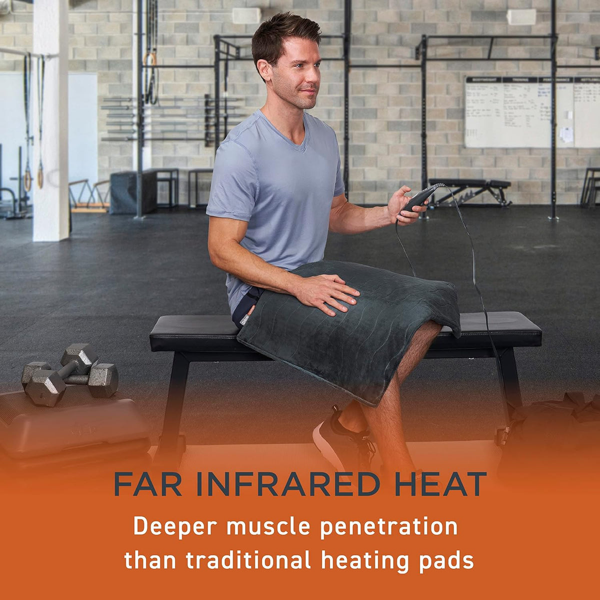 Pure Enrichment PureRelief Pro Far Infrared XL Heating Pad, 4 Heat Settings