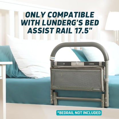 Lunderg Storage Bag for Bed Assist Rail - Replacement or Extra Bag | Lightweight & Perfect to Store Your Glasses, Remote, or Magazines