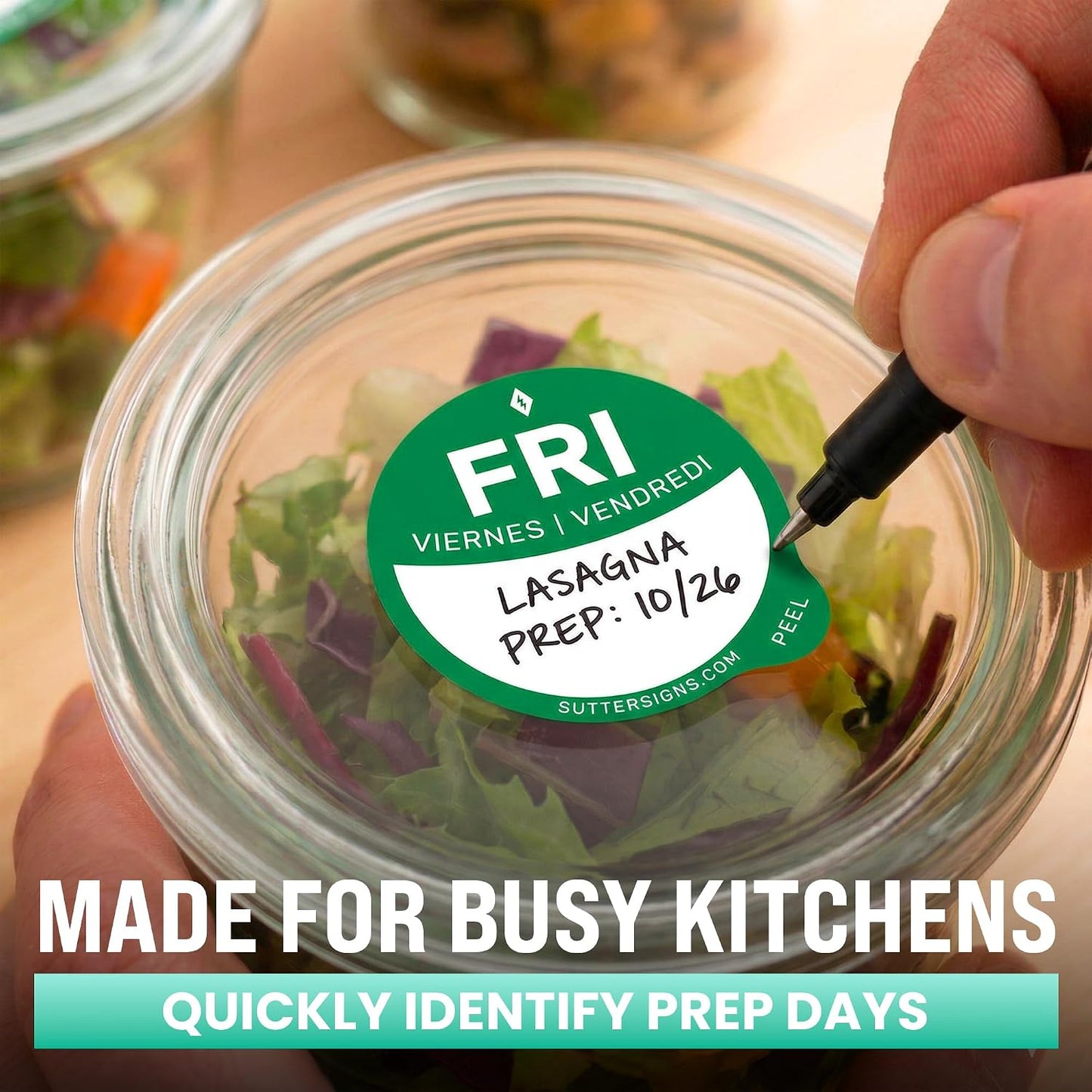 Date Stickers for Food - Day of the Week Day Dots Removable Food Labels, 1" Date Dot Stickers for Food Containers, 7000 Labels with Dispenser Box | 1" Date Dot Stickers for Food Containers, 7000 Labels with Dispenser Box