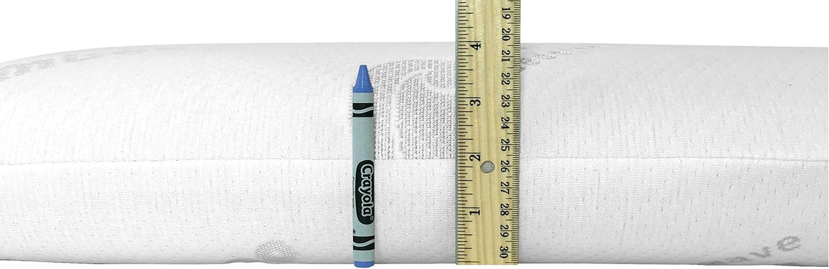 Bluewave Bedding Ultra Slim Gel Memory Foam Pillow for Stomach and Back Sleepers - Thin, Flat Design for Cervical Neck Alignment and Deeper Sleep (2.75-Inches Height, Standard Size)