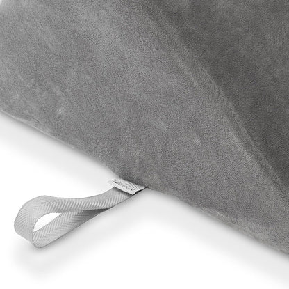Saloniture Triangle Wedge Massage Table Bolster Under-Knee Pillow, Extra Large - 19 x 12 x 20 x 15.5 Inch - Black