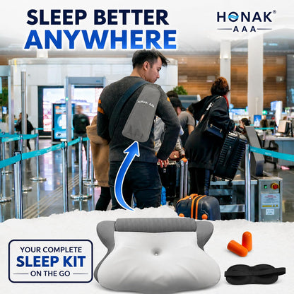 2 in 1 Pillow, Ergonomic Contour Neck Pain Relief Cervical Butterfly, Arm Rest, Detachable Neck Support Roll Traction Pillow, Cooling Gell Memory Foam, Side Back Stomach Sleepers