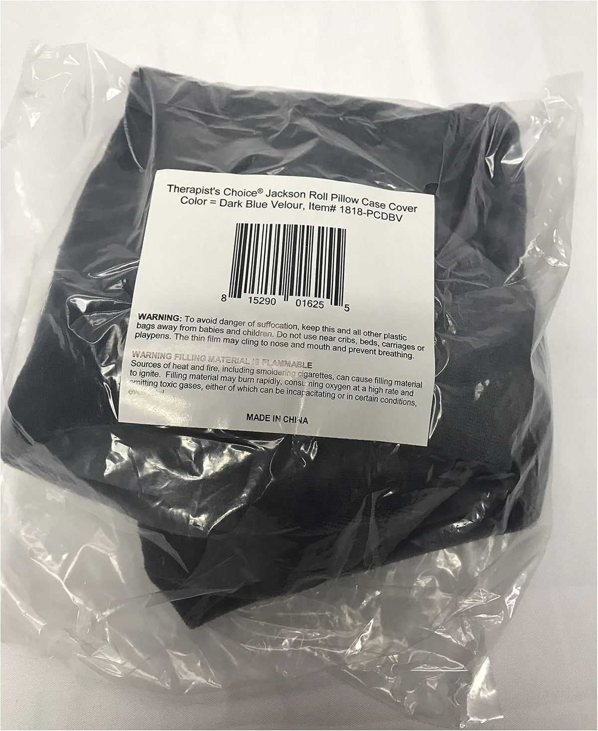 Jackson Roll Zip on Pillowcase (Pillow case only, Does not Include The Pillow) (Dark Blue Polyester)