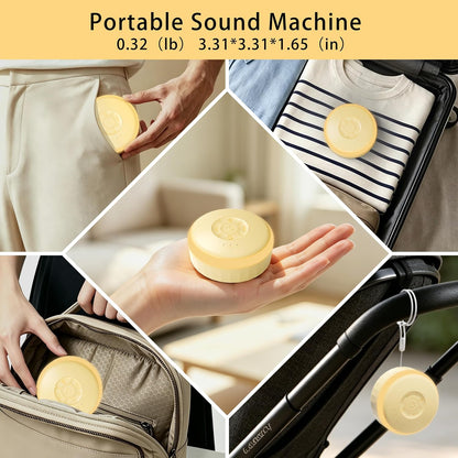 White Noise Sound Machine with Night Light for Sleep Baby Adults
