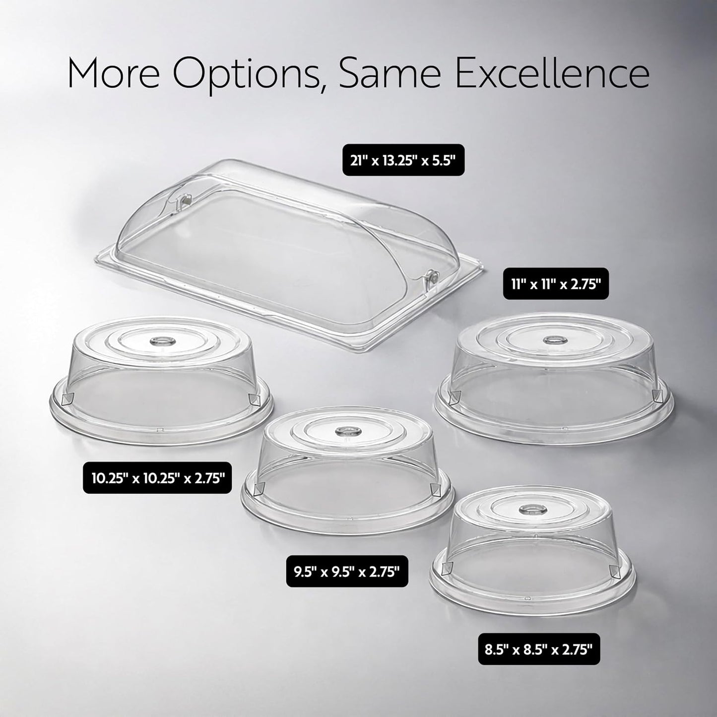 Restaurantware Cater Tek 11 Inch Polycarbonate Plate Cover 1 Shatterproof Dish Cover - Microwavable Endures Up To 210F Clear Plastic Splatter Cover With Finger Hole For 11 Inch Plates