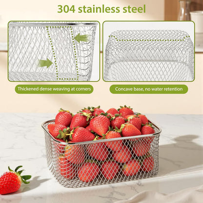 5 PCS Large Fruit storage Containers for Fridge ,Food Storage Containers | with Removable Colander Leakproof Dishwasher & Microwave safe Produce Containers Keep Fruits Vegetables Berry Fresh longer