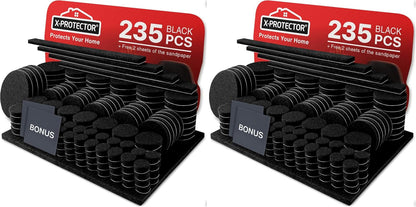Felt Furniture Pads X-PROTECTOR 235 PCS Premium Furniture Pads - Felt Pads Furniture Feet Best Wood Floor Protectors - Protect Your Hardwood & Laminate Flooring! | Furniture Feet Best Wood Floor Protectors - Protect Your Hardwood & Laminate Flooring!