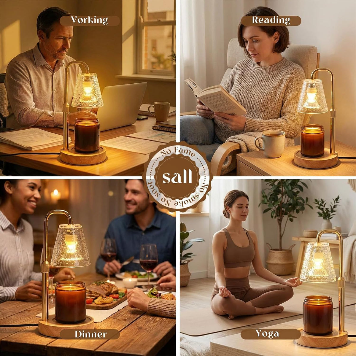 Glimra Candle Warmer Lamp, Candle Warmer Lamp with Timer, Dimmable