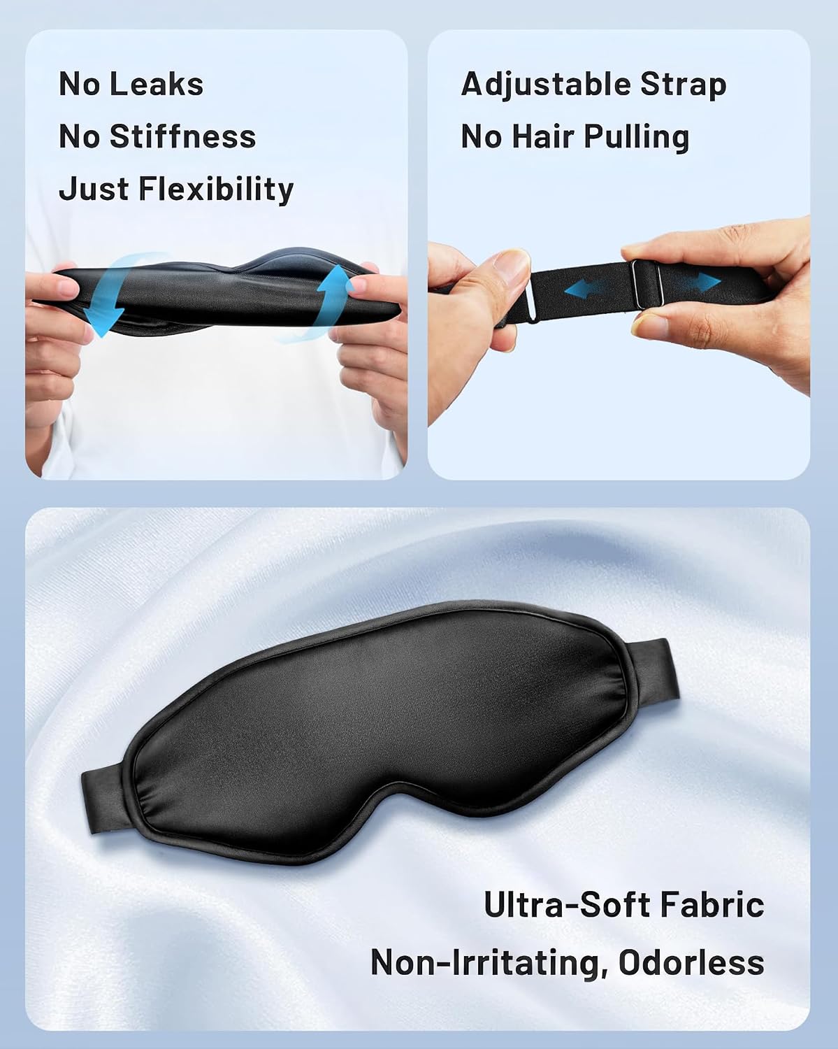 Cooling Eye Mask for Puffy Eyes: Fsa Eligible Items Hsa, Face Ice Eye Pack for Migraine After Surgery Relief - Reusable Cold Compress for Headaches Puffiness - Comfortable Weighted Fit Gel Sleep Mask