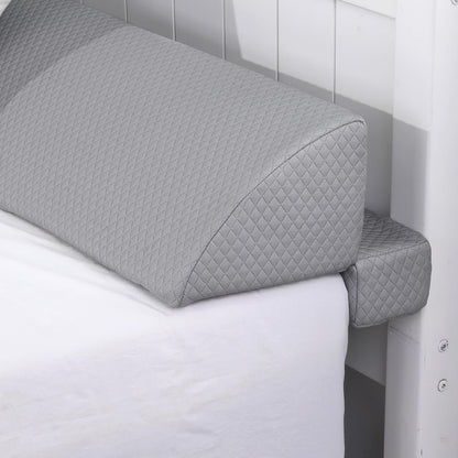HOMBYS Wedge Pillow Headboard for Bed Gap,Foldable Bed Wedge Gap Filler Queen Size,Matterss Gap Filler,Multi Functional Bed Crack Pillow, Fill The Gap (0-7") Between Your Headboard and Mattress,White