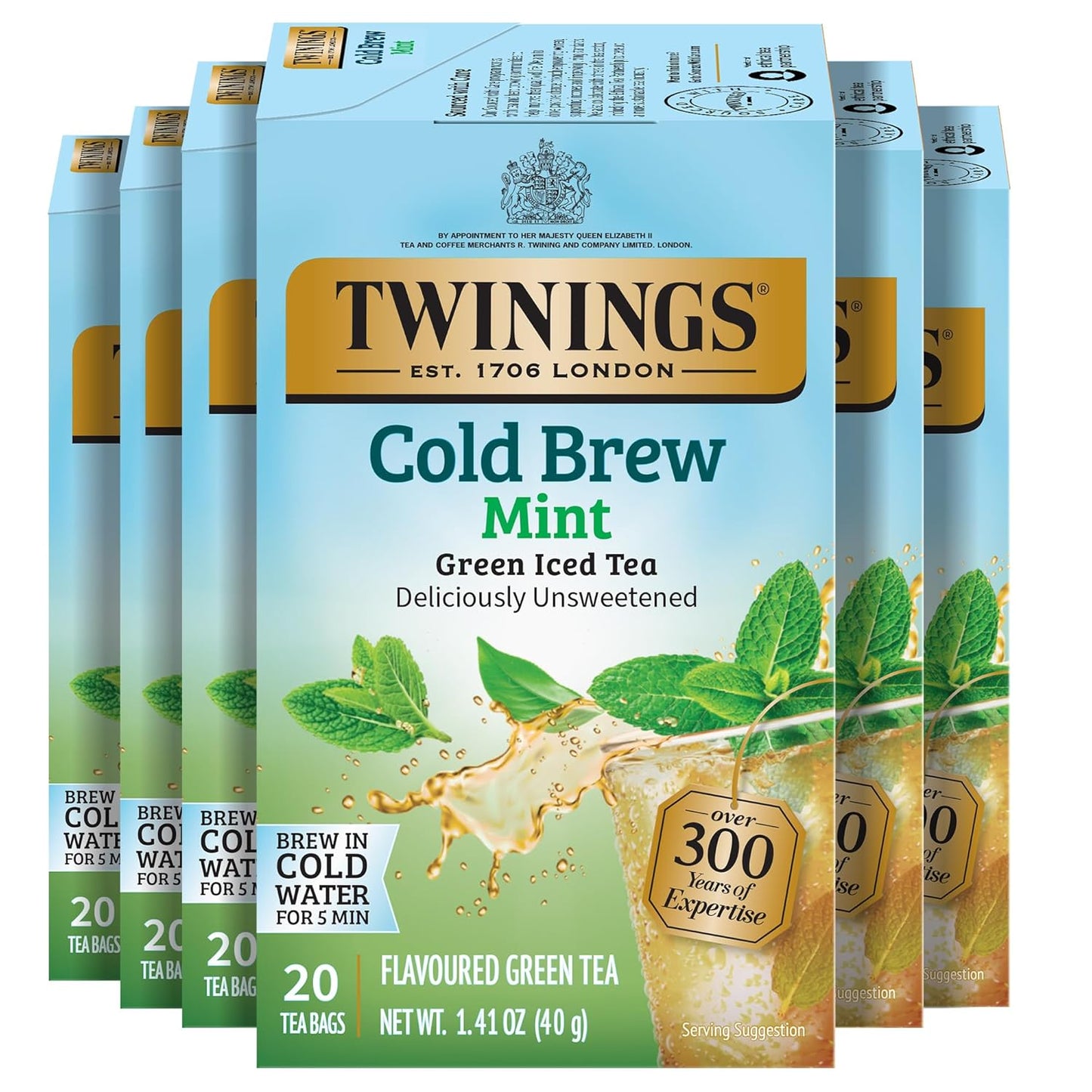 Twinings Strawberry & Raspberry Herbal Iced Tea, 72 Oversized Tea Bags, Makes 18 Pitchers or 144 Servings, Unsweetened, Naturally Caffeine-Free, 72 Count (Pack of 1)