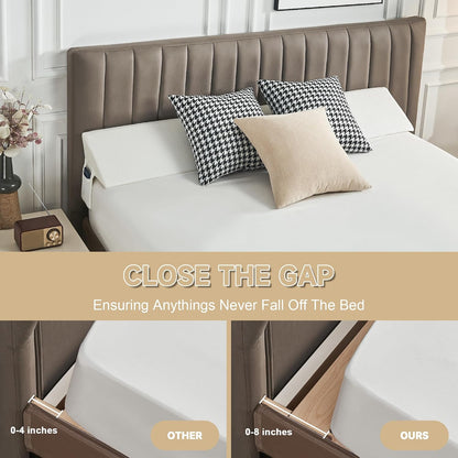 IFNOW Queen Bed Wedge Pillow(60"x6"x10"), Mattress Gap Filler 0-8", Grey