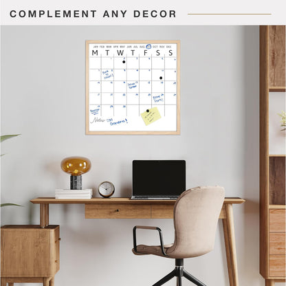 MCS Dry Erase Weekly Meal Planner Black Framed Calander Whiteboard, 11x24 | Dry Erase Weekly Meal Planner Black Framed Calander Whiteboard Frame, 11x24 Inch
