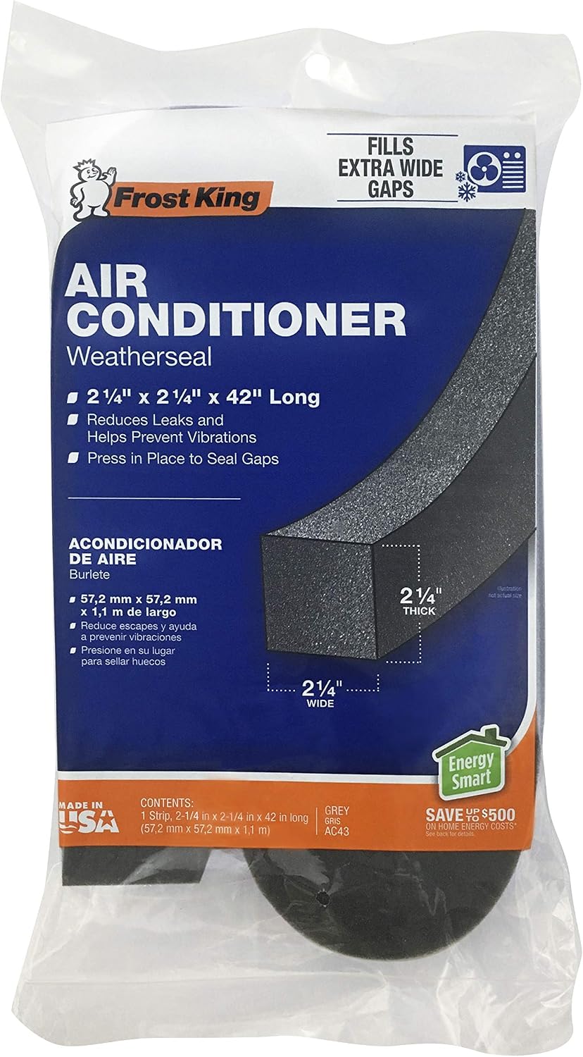 THERMWELL Frost King AC43H Air Conditioner Weatherseal Tape, 2-1/4 by 2-1/4 by 42-Inch
