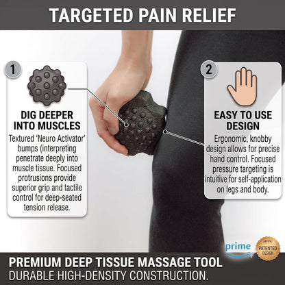 ACTIVATOR - Massage Ball for Myofascial Release & Trigger Points | Patented Design Relieves Headaches, Neck Tension, & Plantar Fasciitis Through Deep Tissue Trigger Point Release