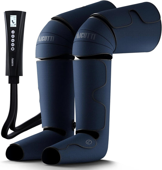 AICUTTI Air Compression Leg Massager with Heat for Foot, Calf, Knee & Thigh - Gifts for Christmas, Mother's Day, Father's Day - Leg Massage Boots for Women & Men - Relieves Muscle Tension and Pain