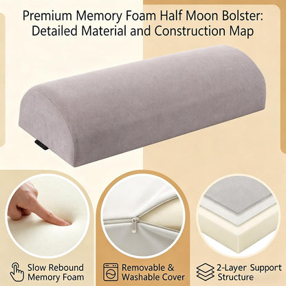 Leg Elevation Pillows for After Surgery, Ergonomic Memory Foam Wedge Leg Elevation Pillow Comfort Care for Back Knee Hip Ankles Pain, Knee Elevation Pillow for Injury, Rest Blue