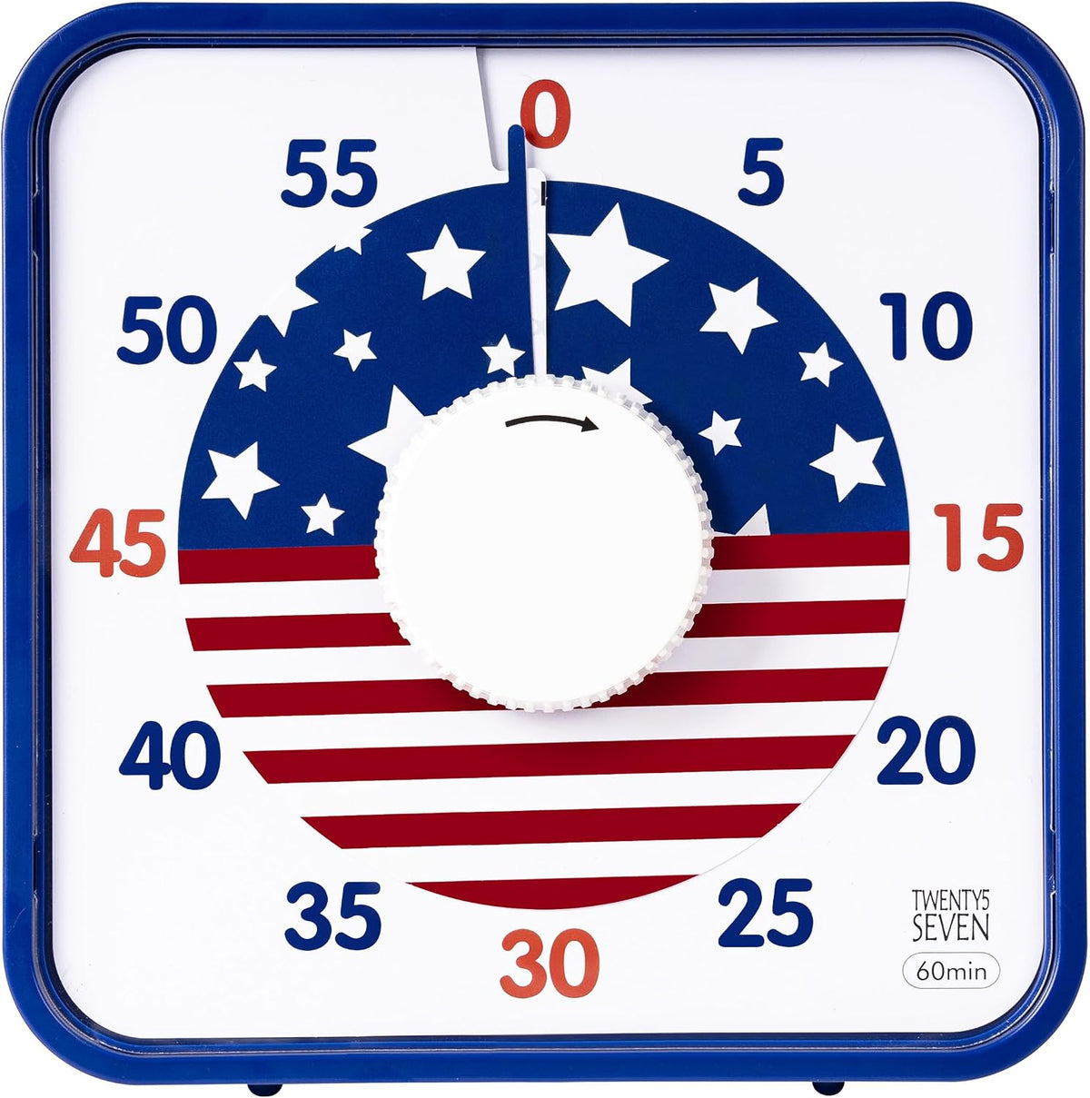 Visual Timer 7.5 inch; 60 Minute 1 Hour Countdown Timer for Kids Classroom Teaching Tool Home Office Meeting, Mechanical Countdown Clock for Exam Time Management Magnetic, Sky Blue with Colorful Disc