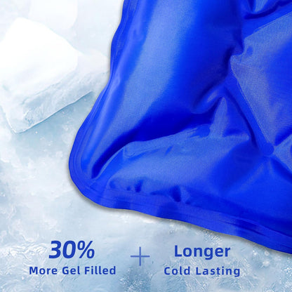 ZNÖCUETÖD Enhanced Knee Ice Pack Wrap for Pain Relief, Large Gel Ice Pack for Knee Leg Injuries Reusable with Cold Compression for Tendonitis, Arthritis, Swelling, Bruises, Surgery Recovery