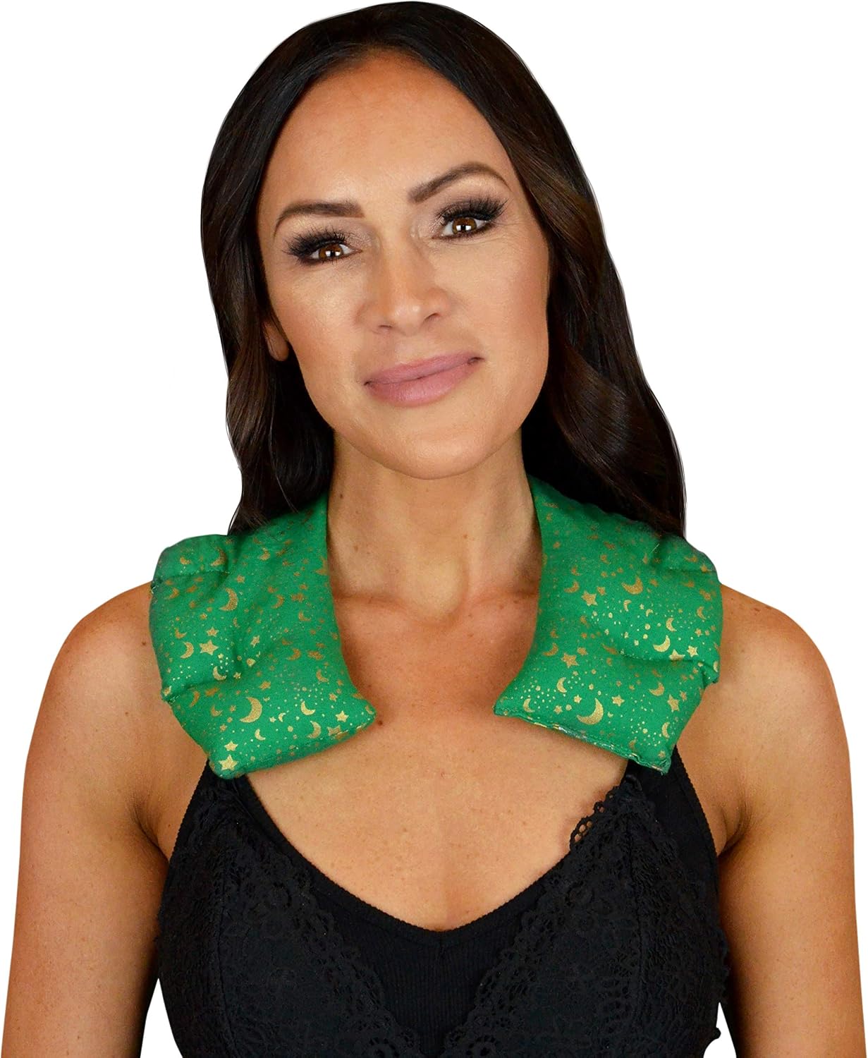 Nature's Approach Aromatherapy Neck Wrap, Red | 12-herb rice & flaxseed neck wrap, microwave or freezer safe, drapes over neck and shoulders