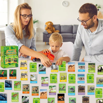 gisgfim 100 PCS Memory Matching Game Famous Paintings Concentration Memory Card for Adults Learning Educational Game A Fun & Fast Artworks Theme Matching Games