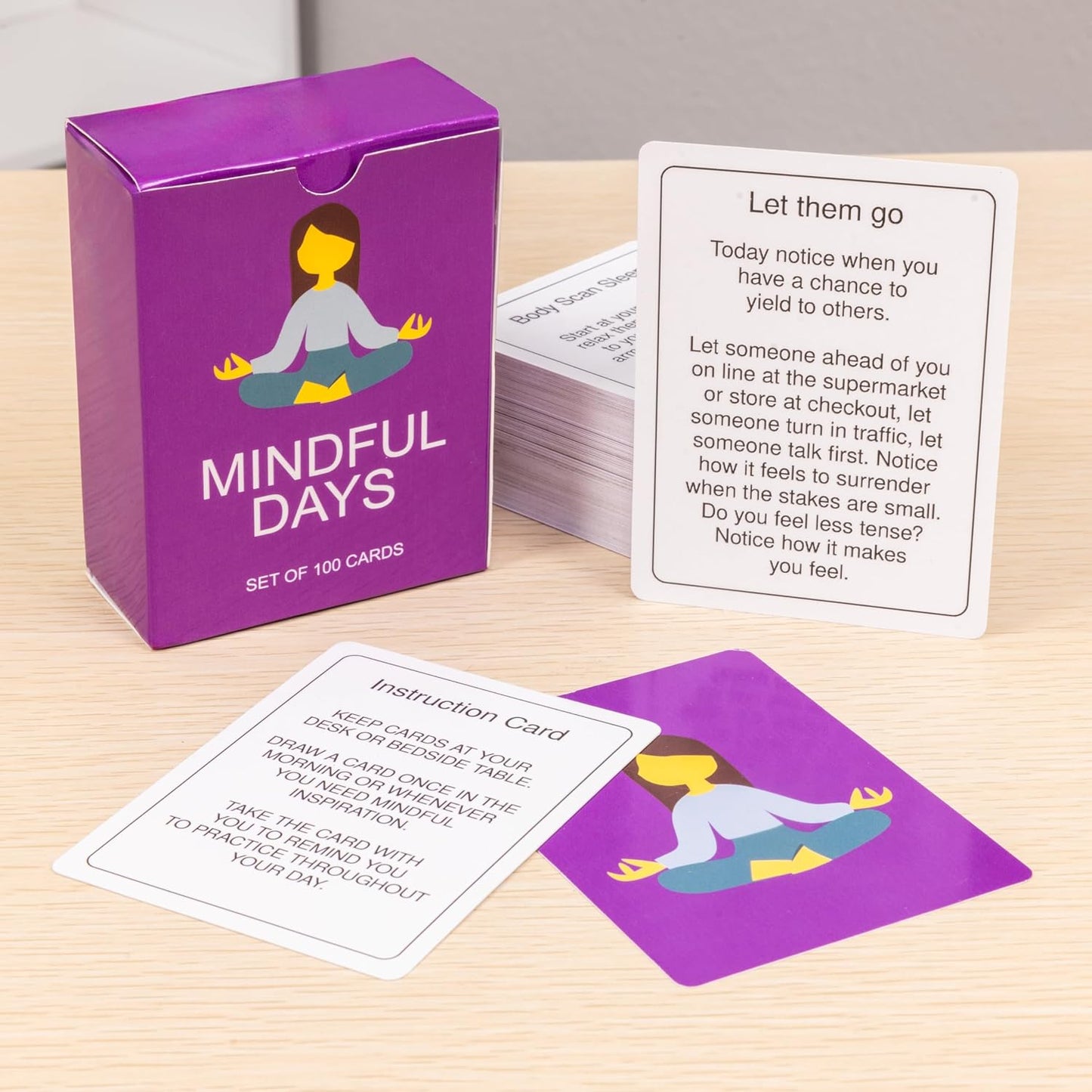 100 Mindful Work Cards – Mindfulness & Self‑Care Prompts for Professionals | Desk & Travel Deck for Stress Relief, Focus, Motivation & Well‑Being